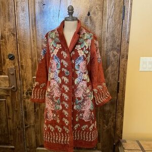 NWOT Soft Surroundings Tapestry Coat